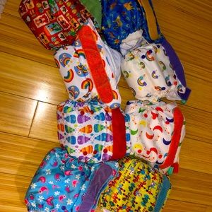 8 Totsbots Cloth Diapers